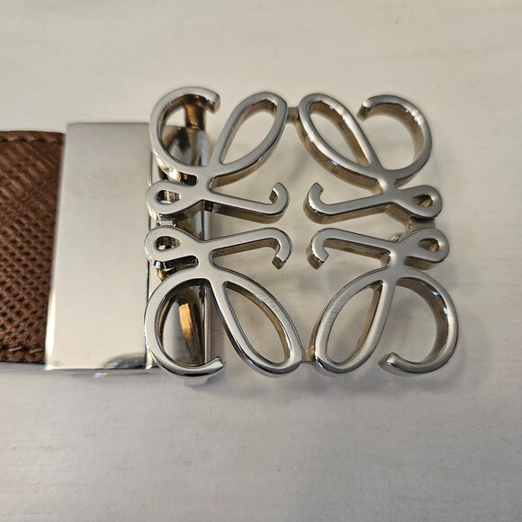 Loewe Reversible Tan and Black Anagram Belt - Size 95 cm/37.5 in - Picture 8 of 11